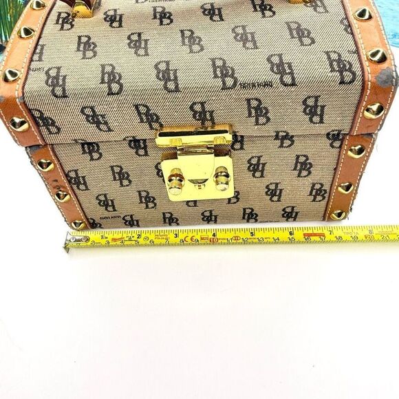 Vintage B. Brentano BB Monogram Vanity/Box Case, Made in Italy, Gold-Tone Lock - Picture 11 of 13